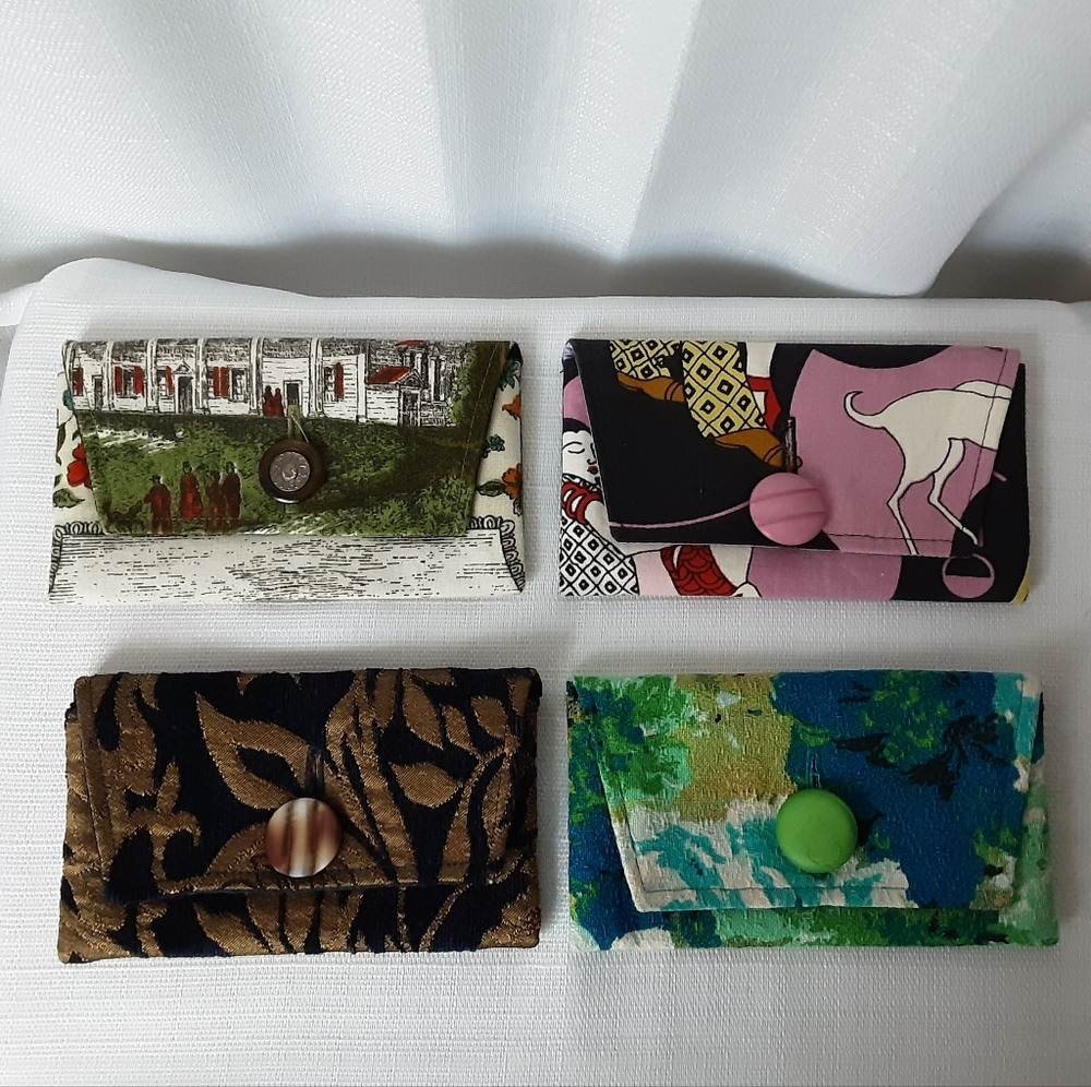 Cahoots Set of 4 Small Clutches Multiple Colors Handmade